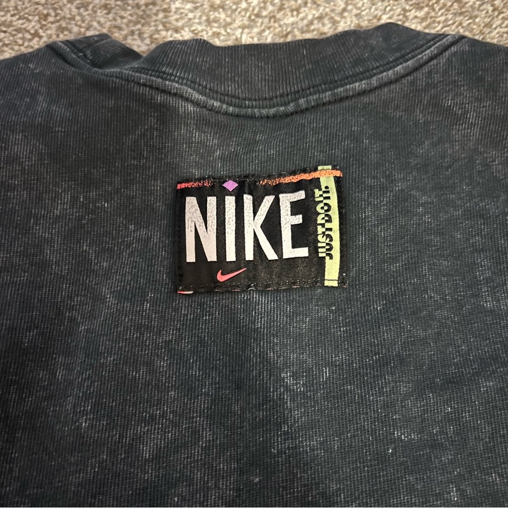 Nike Black Tee with Bold Logo Patch